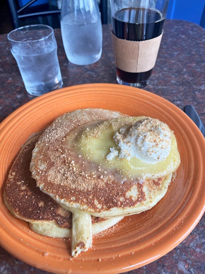 Stack attack! These pancakes are so fluffy, they might float away if not for that perfectly melted butter anchor.