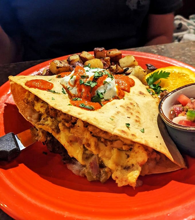 Quesadilla quest complete! This cheesy treasure chest is what breakfast dreams are made of.