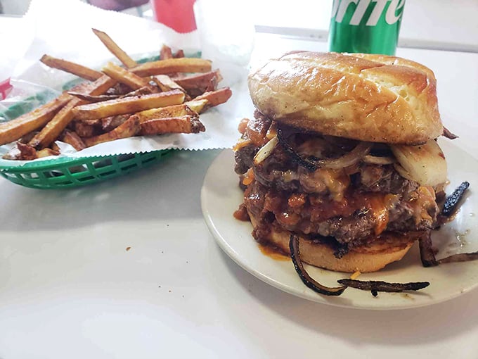 Behold the burger that ate Minneapolis! This towering masterpiece of meat and melty cheese is not for the faint of heart (or small of mouth).