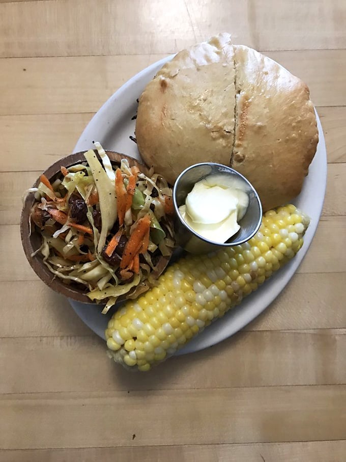 The pulled pork sandwich: a Southern classic gets a Green Mountain makeover. It's like Nashville and Vermont had a delicious food baby.