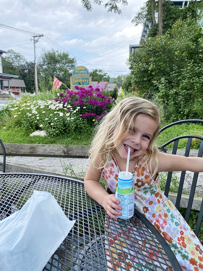 Outdoor seating with a side of charm. Where else can you enjoy a good book, great coffee, and a flower show, all without leaving your chair?