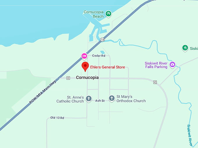 16. ehlers general store map