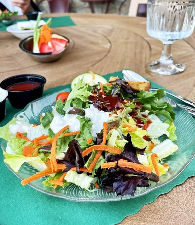 A salad so fresh, it might just convince you that you're a health food convert. Until the next steak arrives, that is.