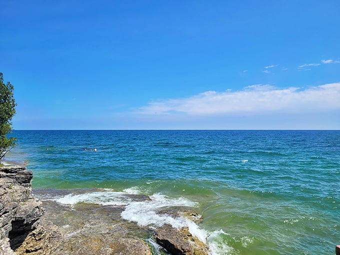 Fifty shades of blue? More like fifty shades of breathtaking! Lake Michigan's crystal-clear waters are Mother Nature's own infinity pool.