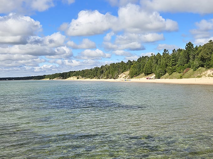 Sand, sun, and crystal-clear waters – it's like the Caribbean, but with more cheese curds nearby.