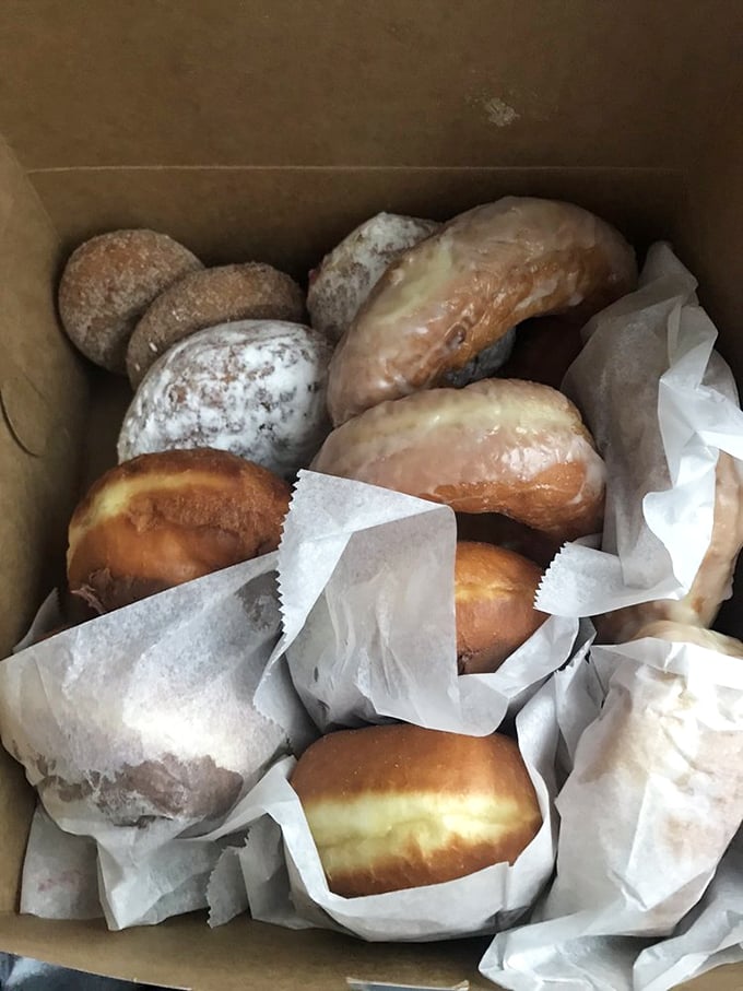 Donut diversity at its finest! It's like a United Nations summit of pastries, where every shape and filling gets a seat at the table. 