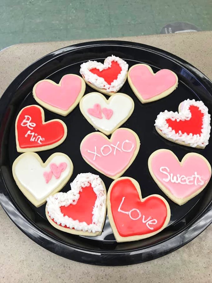 ove at first bite! These heart-shaped cookies aren't just sweet treats, they're edible valentines that speak the universal language of sugar. 