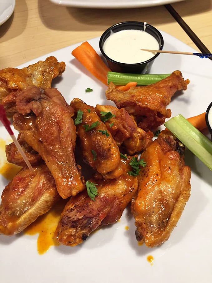 Wings so crispy, they could give potato chips a run for their money. Finger-licking good? More like arm-licking fantastic!