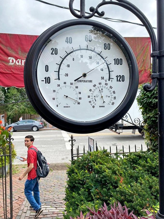 Time stands still for bookworms! This vintage barometer reminds us that in the world of books, the forecast is always 