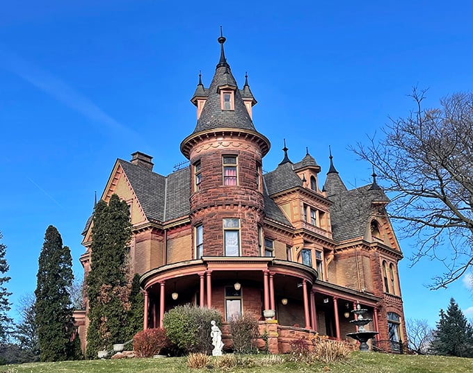 Henderson Castle: Kalamazoo's crown jewel! This hilltop haven offers royal treatment with a side of homegrown wine. Cheers to that!