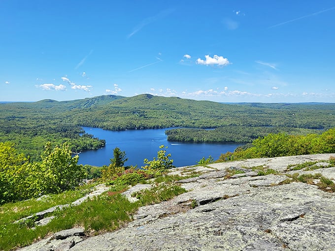 Mother Nature's IMAX! The view from Mount Battie is so spectacular, you'll wonder if someone Photoshopped reality.