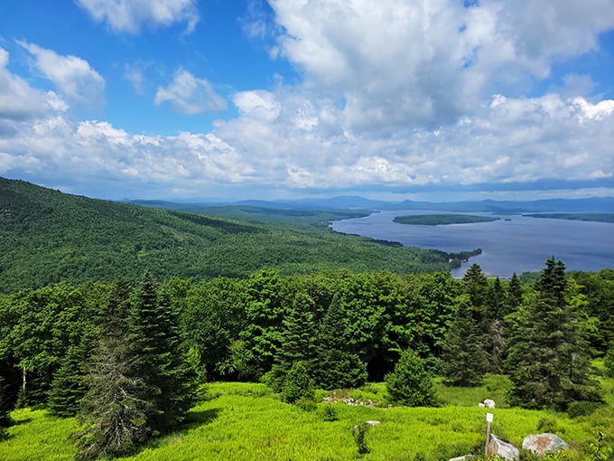 Lake views that'll make you swear off pools forever. Sorry, inflatable flamingo, you can't compete with this!