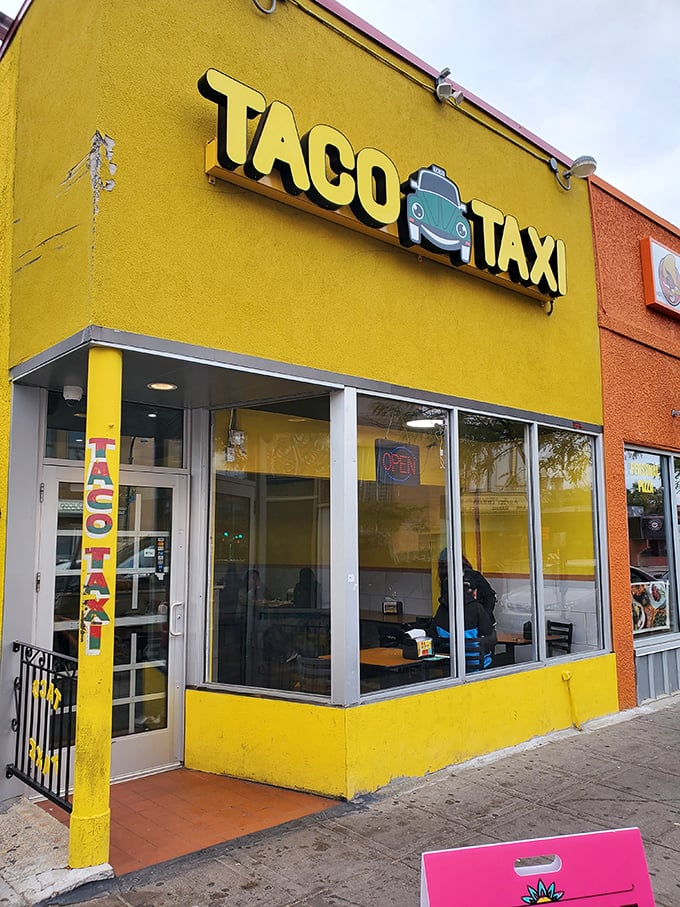 No meter running here, just flavor! Taco Taxi's compact kitchen on wheels proves that great things come in small, mobile packages. Buckle up for taste! Photo credit: Drayton Bagan