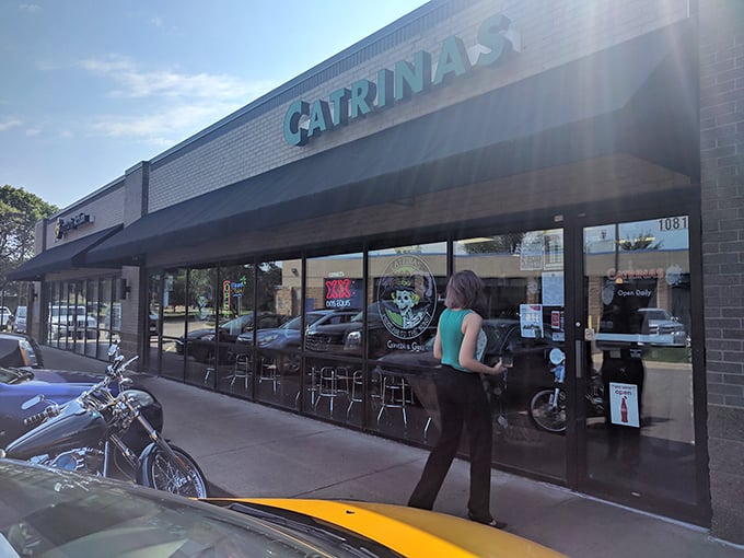 Day of the Dead meets day of the fed! Catrina's skull logo promises a lively atmosphere and food so good, you might just see spirits. Photo credit: Blue