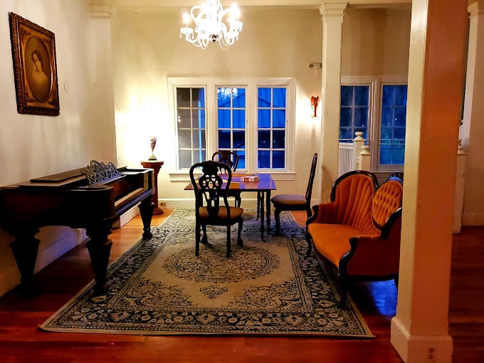 A piano in the parlor? It's like "Westworld" meets "The Music Man," but with less robots and more charm.