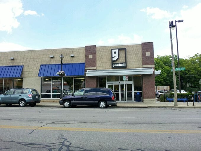 At Goodwill Outlet, it's not shopping – it's excavating! Channel your inner Indiana Jones and unearth some hidden gems. Photo credit: Steve S.