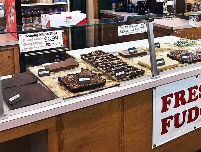 Fudge so good, even the taxidermied animals are drooling! This sweet spread is the real star of our wild show.