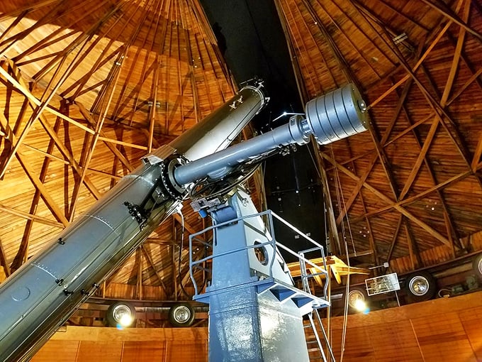 Stargazer's delight! Lowell Observatory's telescope stands ready to unveil cosmic secrets. Who knows, you might discover the next Pluto!