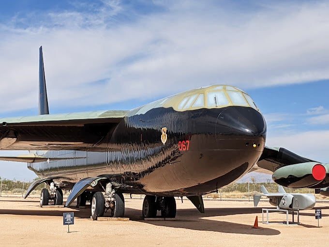 Sleek, sexy, and faster than your grandkid's Wi-Fi – the SR-71 Blackbird at Pima Air & Space Museum is a true marvel of engineering.