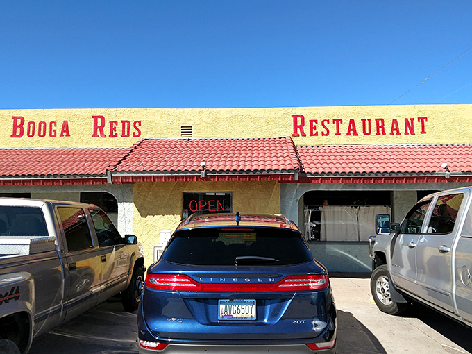 Booga Red's: Where the exterior is as sunny as an Arizona day, and the portions are big enough to cast a shadow. Bring your appetite!