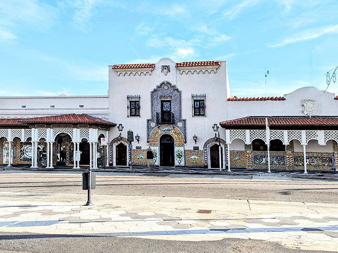 Feast your eyes on Florida's culinary Taj Mahal! Columbia Restaurant's stunning facade is just a teaser for the flavors waiting inside.