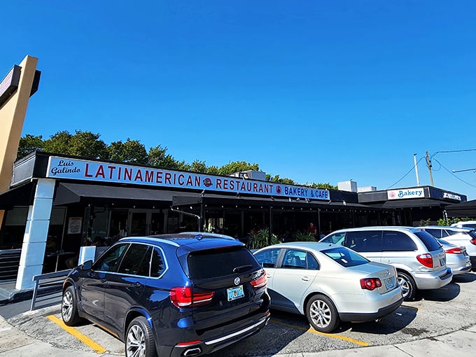 Behold the temple of taste! Luis Galindo's unassuming exterior conceals Cuban sandwich secrets that'll make your mouth water from blocks away.