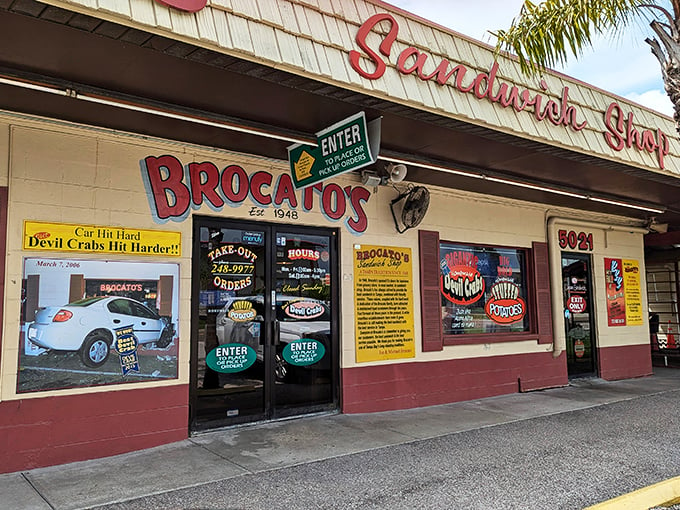 Brocato's old-school charm: Where your grandpa's favorite sandwich joint meets your new obsession. Prepare for a taste of Tampa history!