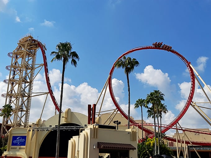 Rock 'n' roll meets roller coaster. This musical thrill ride is what happens when MTV designs an attraction.