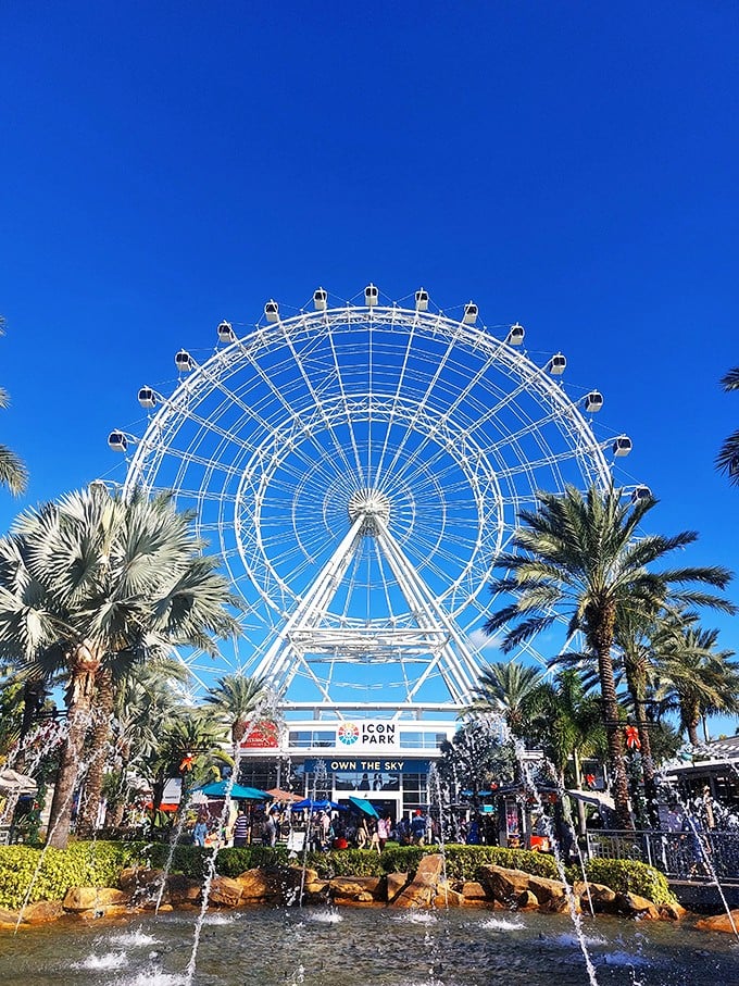 Orlando's gentle giant. The Wheel offers breathtaking views without the breath-stealing drops.