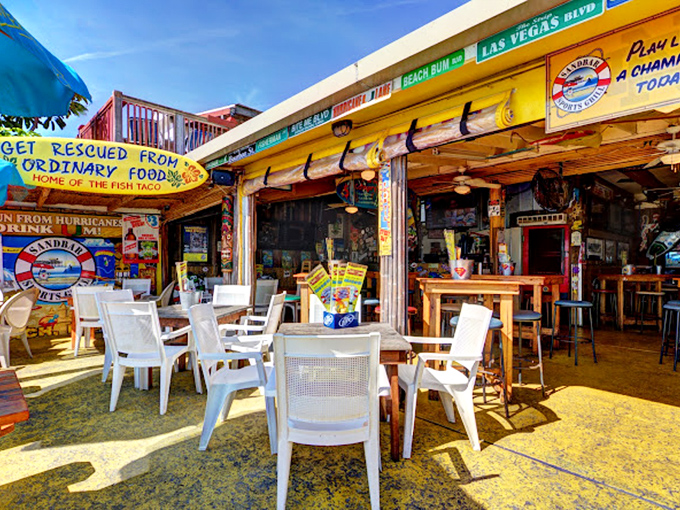 Cocoa Beach's Sandbar Sports Grill: Where surf culture and sports fanaticism collide in a explosion of green and good vibes.