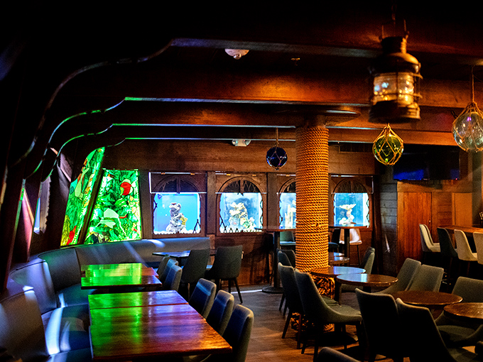 The Wreck Bar: Where 'under the sea' meets 'under the influence.' It's Poseidon's man cave, and you're invited for a drink.