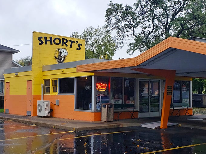 Short's Root Beer Drive-In: Sunshine yellow on the outside, creamy paradise on the inside! This place has been perfecting shakes since before WWII.