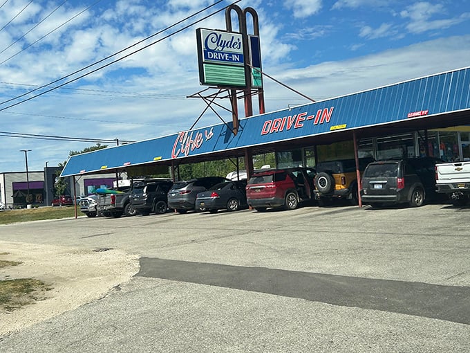 Clyde's Drive-In: Lake views and creamy brews! This blue beauty serves up shakes that are smoother than a Motown hit.