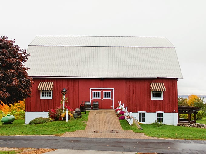 Where classic barn charm meets world-class wine. It's the agricultural equivalent of your grandpa wearing Gucci loafers.