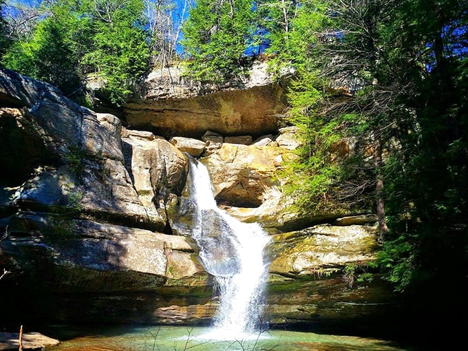 Roadtrippers, start your engines! This secluded cascade is worth every mile of the journey.