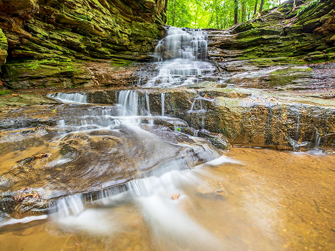 Bee-line it to this sweet spot! Honey Run Falls is the roadside treat your journey deserves.