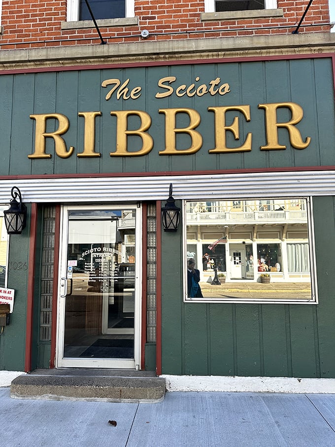 "The Scioto Ribber: Where steaks are so big, they need their own ZIP code. A carnivore's paradise in Portsmouth!"