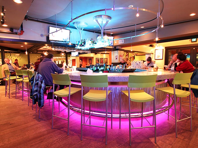 Circular logic: The best parties happen around this funky pizza bar. Coincidence? We think not!