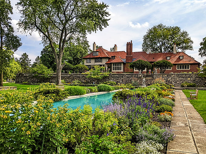 Garden of earthly delights? More like Bloomfield Hills' own Eden! Cranbrook House proves that money can indeed buy taste.