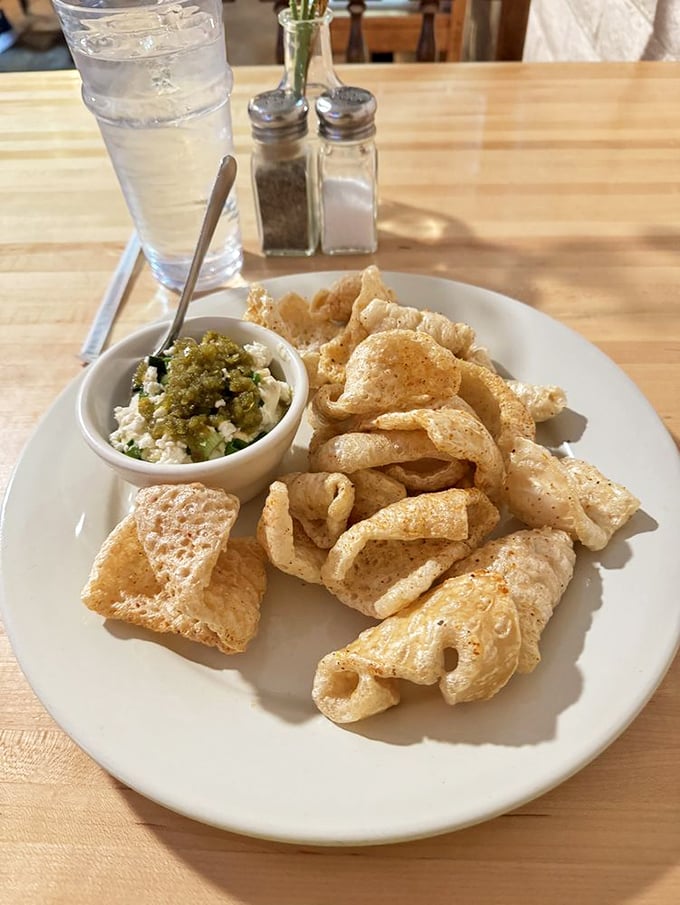 Elote dip and chicharrones: the snack combo that'll make your taste buds do a happy dance. Crunchy meets creamy in perfect harmony.