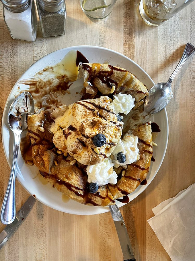 Dessert or dream come true? This Navajo fry bread sundae is what sweet dreams are made of.