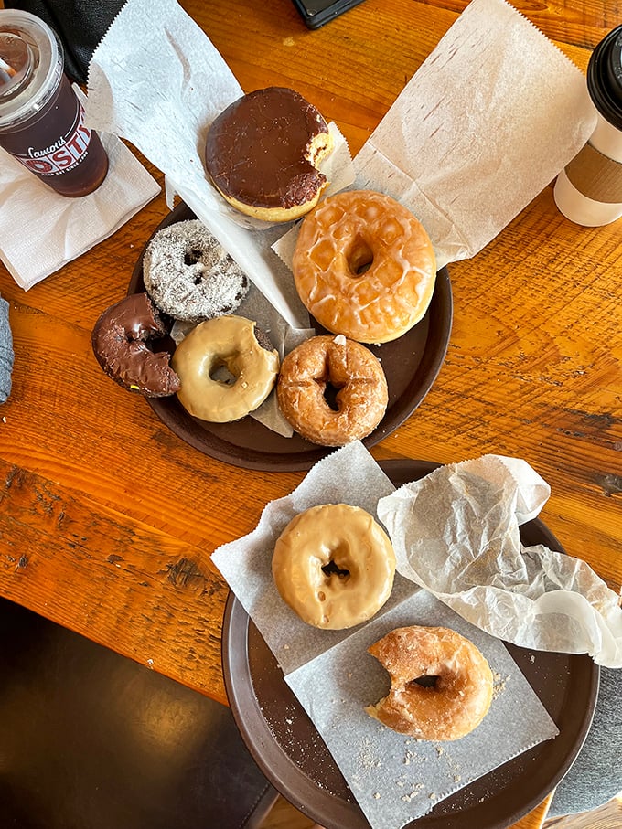 A donut bouquet that puts flower arrangements to shame. Each one is a tiny, edible work of art.