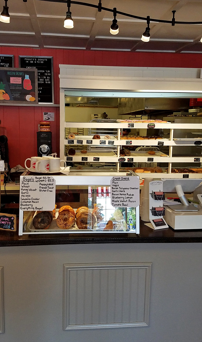 Donut decision time! The counter at Frosty's is like a sugary version of Sophie's Choice. Why not try them all?