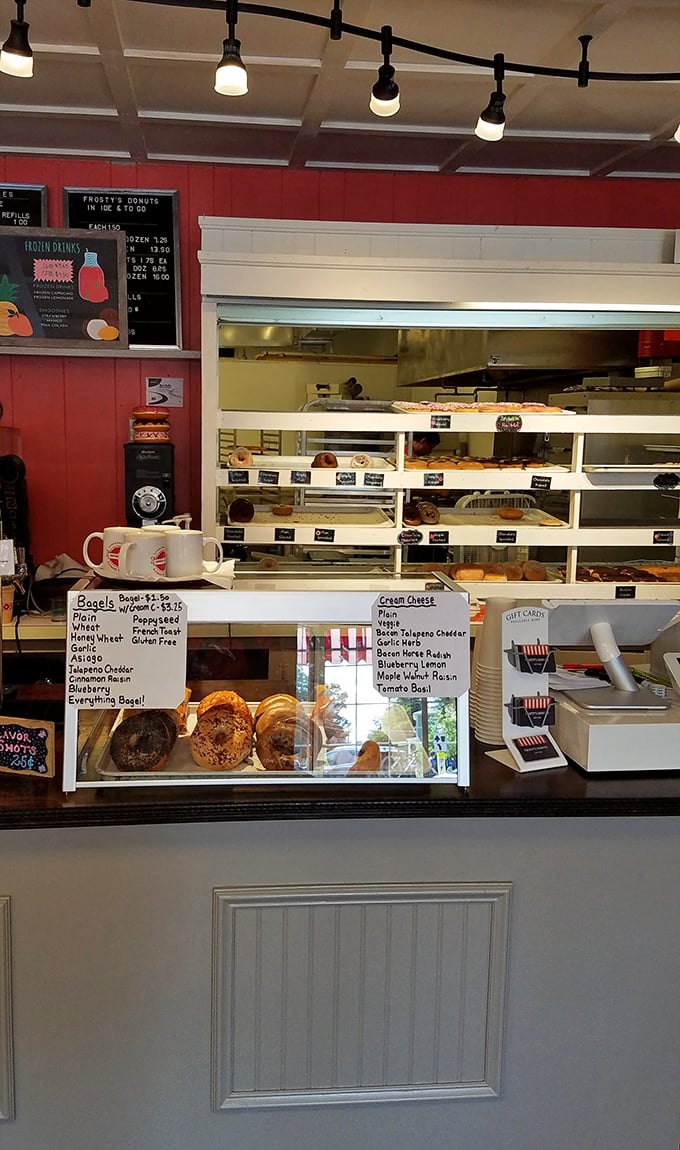 Donut decision time! The counter at Frosty's is like a sugary version of Sophie's Choice. Why not try them all?