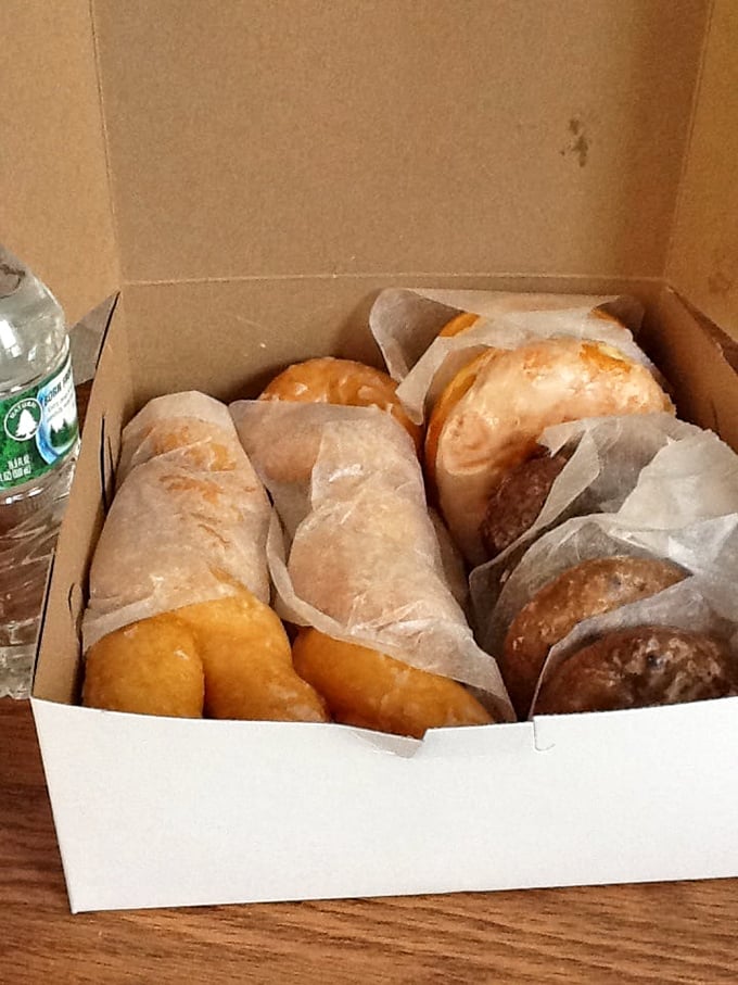 Donuts to go? More like donuts to slow down and savor. This box is a portable party waiting to happen.