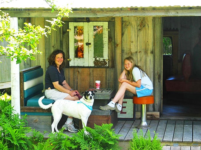 A slice of small-town charm: Where dogs are welcome, smiles are free, and the coffee's always hot.