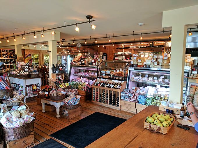 Fromage heaven awaits! The Cheese Iron's interior is a treasure trove of tasty delights, where every shelf holds a new adventure for your taste buds.