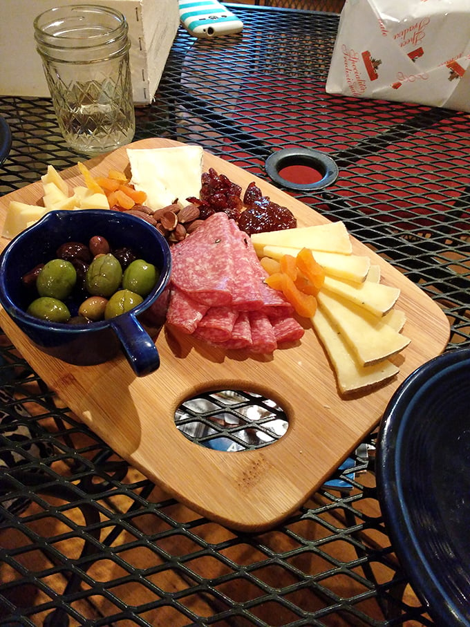 Cheese plate perfection! This spread is like a delicious game of Tetris, where every bite is a winning move for your palate.