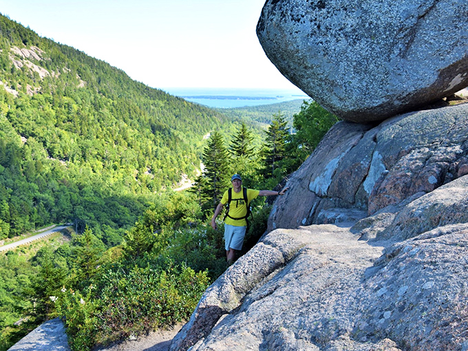 I'm king of the world! Okay, maybe just king of this rock. But with views like these, who needs a crown?