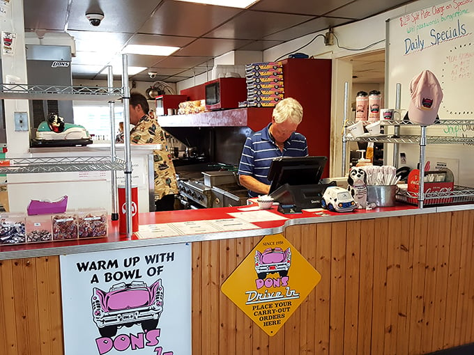 The unsung heroes of happiness! Don's staff keeps the grill sizzling and the conversation flowing. Order up a side of local charm, on the house.